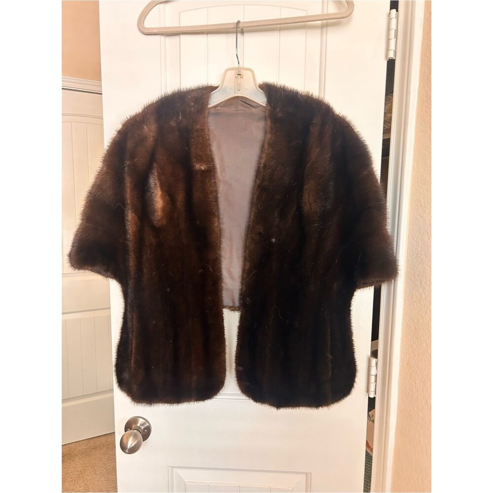 VINTAGE Mink Fur Jacket/shawl